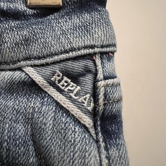 Replay New Luz Jeans Size 29 Flower Patch Skinny Light Wash - Picture 5 of 7